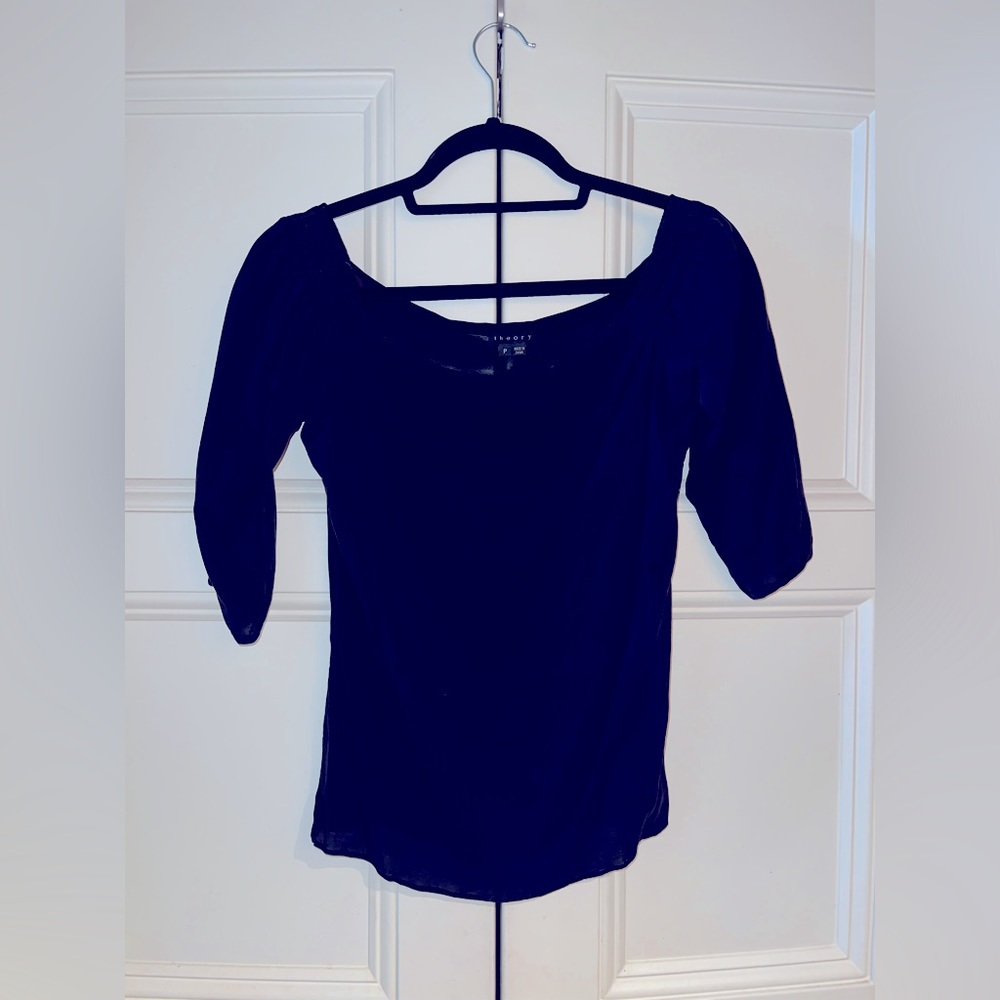 THEORY S/S silk top